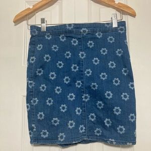 Vintage Mini Jean Skirt